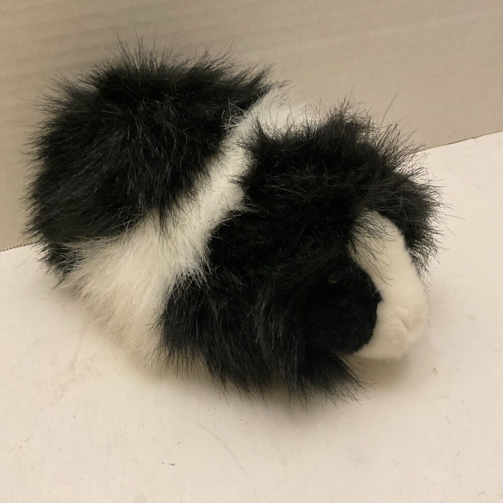 Douglas Cuddle Angora Black White Guinea Pig #4112 Plush Stuffed Animal Toy